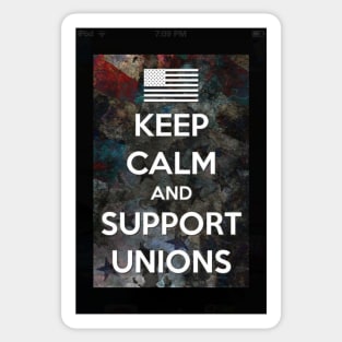 Support Unions Sticker